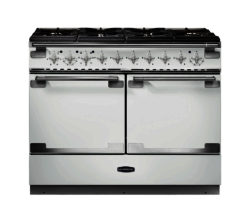 RANGEMASTER  Elise SE 110 Dual Fuel Range Cooker - White & Chrome